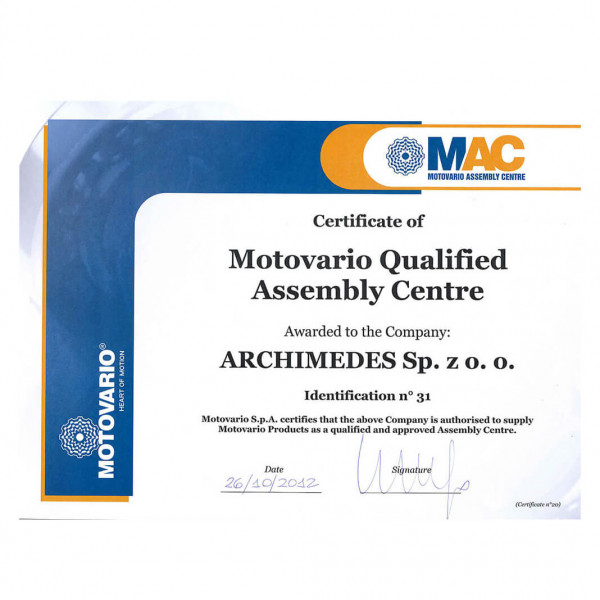 Centrum montażu przekładni i motoreduktorów Centrum montażu przekładni i motoreduktorów