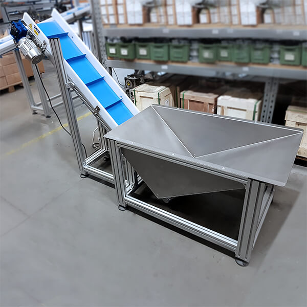 Przenośniki wznoszące aluminiowe Przenośniki wznoszące aluminiowe